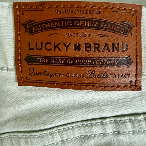 Lucky Brand 410 Athletic Straight Khaki Pants Men’s 38x30 Stretch Beige - Picture 9 of 14